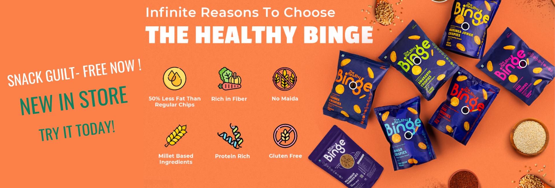 The Healthy Binge snacks new at campus store