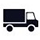 送货卡车的图标。