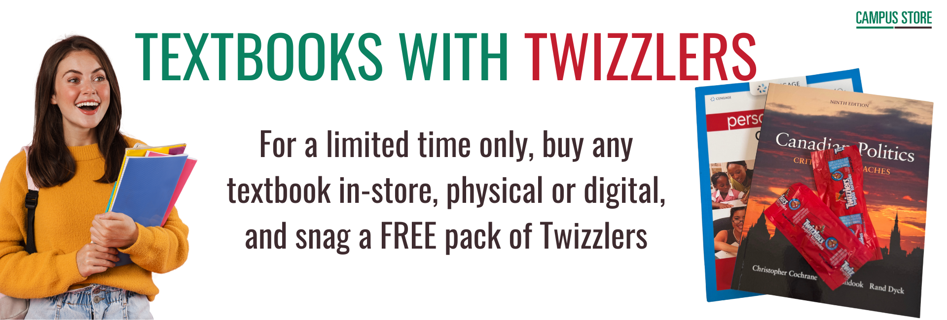 Twizzlers with Textbooks